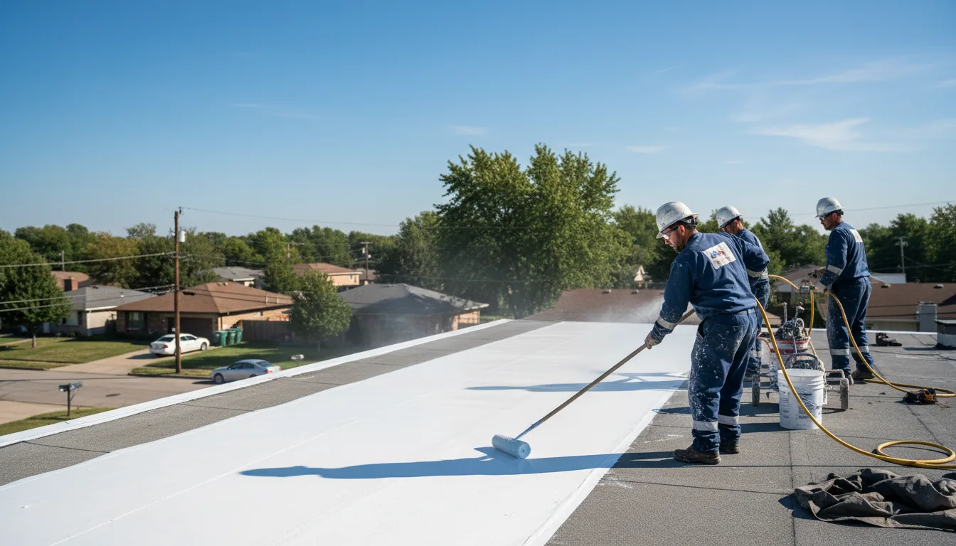 Commercial roof coating in Granby, VT near me
